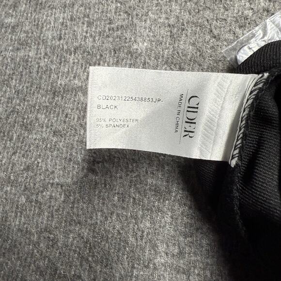 NWT Cider Halter Top Pant Set Women's Small Black/Cream Floral Suit Wide Leg NEW - Picture 6 of 11